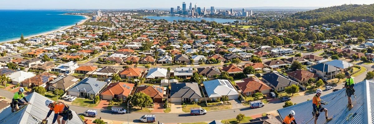 Perth metropolitan area service coverage map